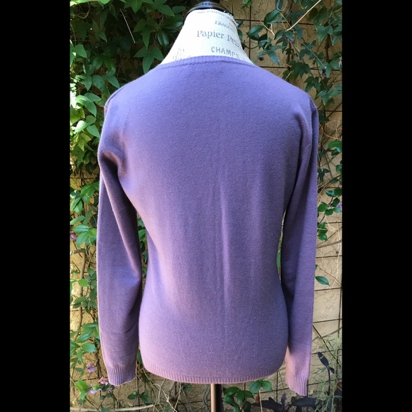 I LEVRIERI Italian Cashmere Lavender Sumptuous Cardigan Sweater Sz S - Picture 3 of 7